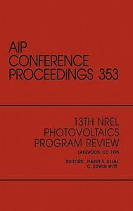 【预售】13th NREL Photovoltaics Program Review: Lakewood