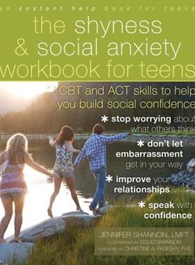 【预售】The Shyness & Social Anxiety Workbook for Teens: CBT