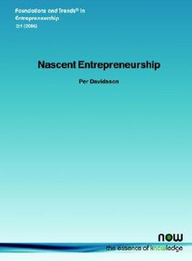 【预售】Nascent Entrepreneurship: Empirical Studies and