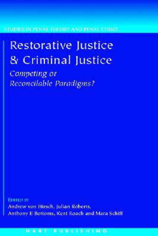 【预售】Restorative Justice and Criminal Justice
