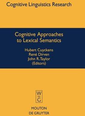 【预售】Cognitive Approaches to Lexical Semantics