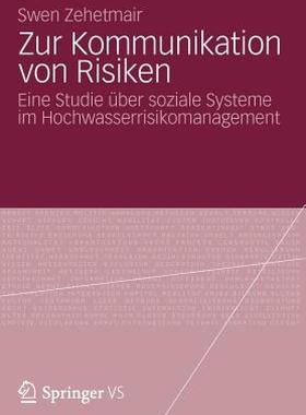 【预售】Zur Kommunikation Von Risiken: Eine Studie Uber