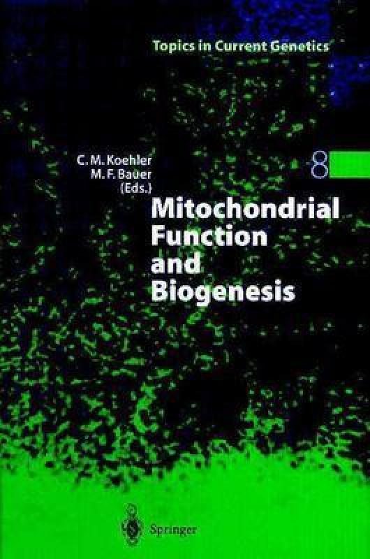 【预售】Mitochondrial Function and Biogenesis