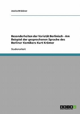 【预售】Besonderheiten Der Variet T Berlinisch - Am Beispiel