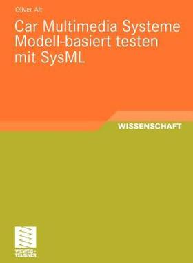 【预售】Car Multimedia Systeme Modell-Basiert Testen Mit