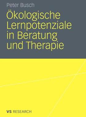 【预售】Okologische Lernpotenziale in Beratung Und Therapie