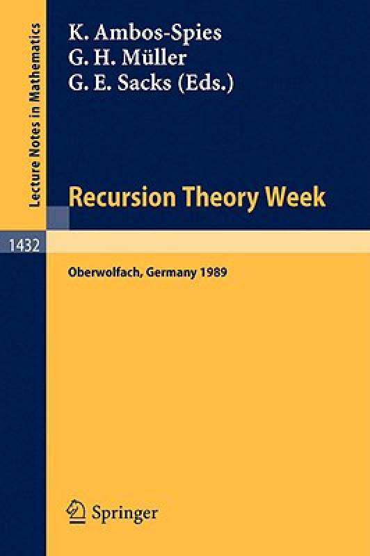 【预售】Recursion Theory Week