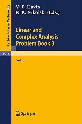 【预售】Linear and Complex Analysis Problem Book 3: Part 2