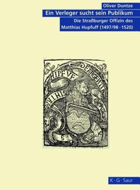 【预售】Ein Verleger Sucht Sein Publikum: Die Strassburger