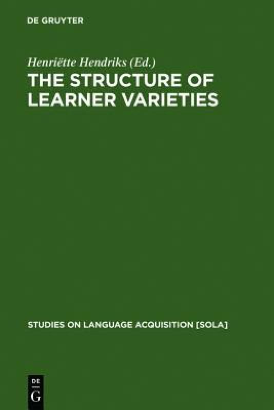 【预售】The Structure of Learner Varieties