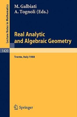 【预售】Real Analytic and Algebraic Geometry: Proceedings of