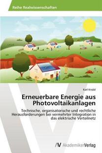【预售】Erneuerbare Energie Aus Photovoltaikanlagen