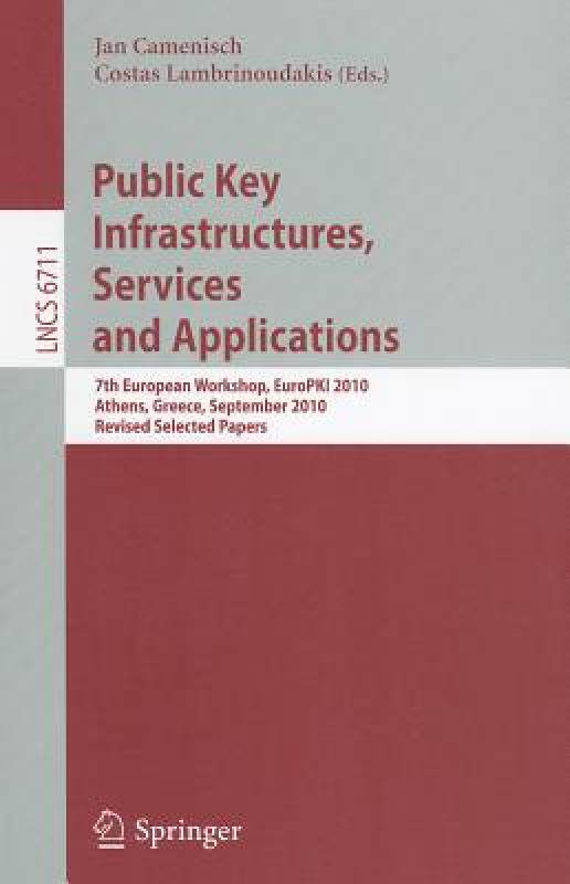 【预售】Public Key Infrastructures, Services and
