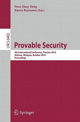 【预售】Provable Security: 4th International Conference