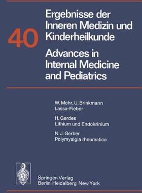 【预售】Ergebnisse Der Inneren Medizin Und Kinderheilkunde /