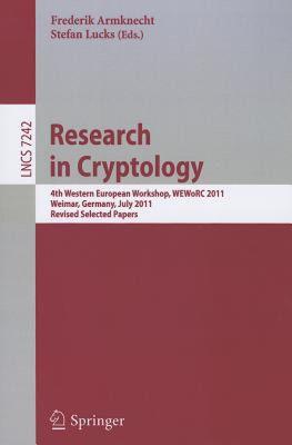 【预售】Research in Cryptology: 4th Western European