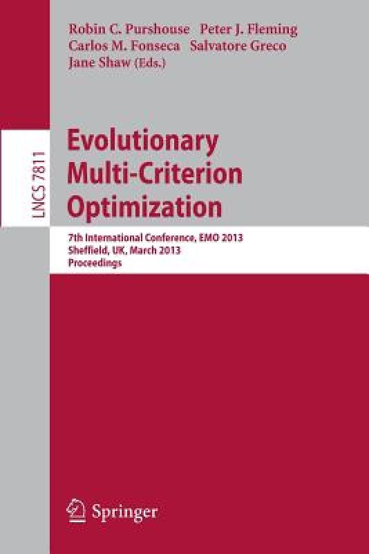 【预售】Evolutionary Multi-Criterion Optimization: 7th-封面