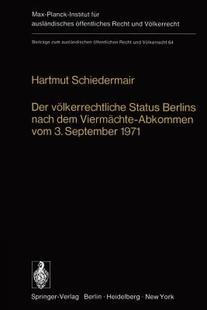 Volkerrechtliche Der Status Berlins Dem Nach 预售