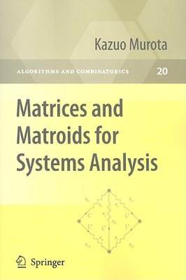 【预售】Matrices and Matroids for Systems Analysis