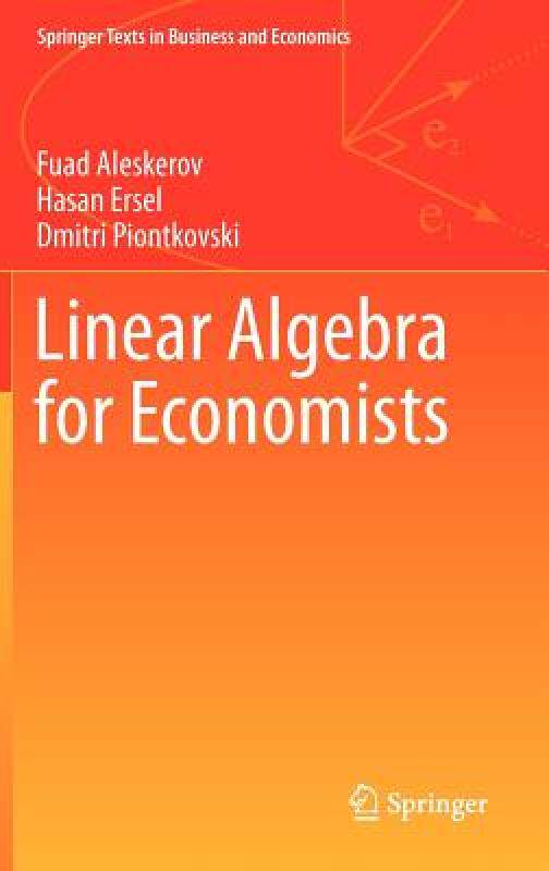 【预售】Linear Algebra for Economists