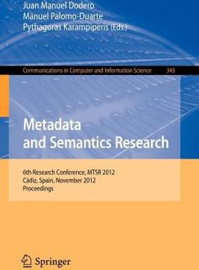 【预售】Metadata and Semantics Research: 6th Research