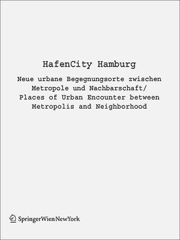 【预售】Hafencity Hamburg: Neue Urbane Begegnungsorte-封面