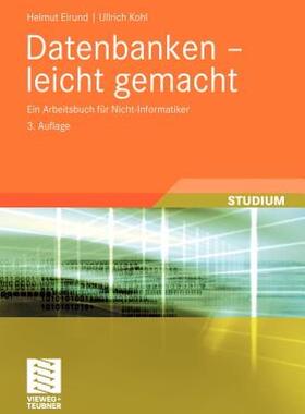 【预售】Datenbanken - Leicht Gemacht: Ein Arbeitsbuch Fur