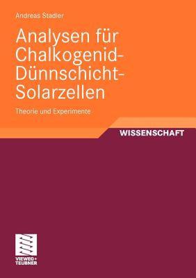 【预售】Analysen Fur Chalkogenid-Dunnschicht-Solarzellen: