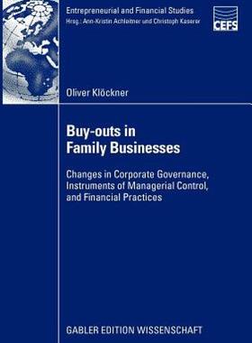 【预售】Buy-Outs in Family Businesses: Changes in Corporate