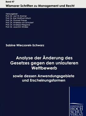 【预售】Analyse Der Nderung Des Gesetzes Gegen Den