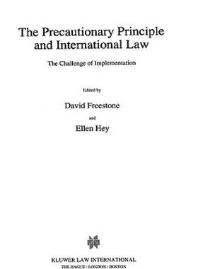 【预售】The Precautionary Principle and International Law
