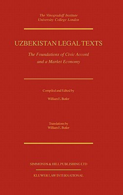 【预售】Uzbekistan Legal Texts: The Foundation of Civic