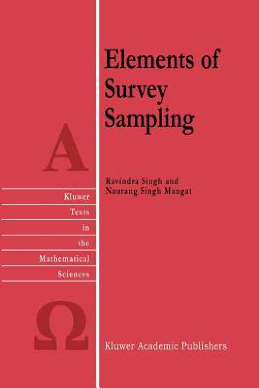 【预售】Elements of Survey Sampling