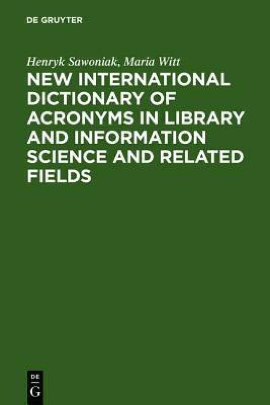 【预售】new international dictionary of acronyms in library
