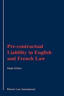 【预售】Pre-Contractual Liability in English and French Law