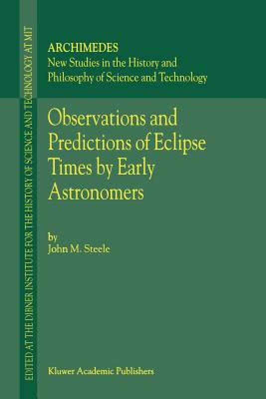 【预售】Observations and Predictions of Eclipse Times by