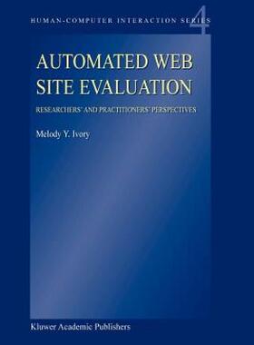 【预售】Automated Web Site Evaluation: Researchers' and
