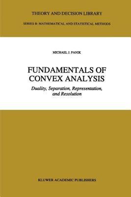 【预售】Fundamentals of Convex Analysis: Duality