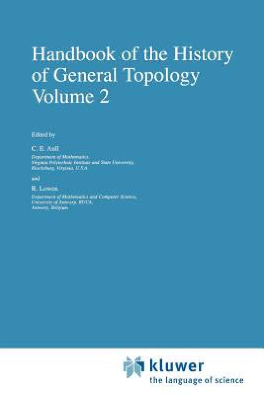 【预售】Handbook of the History of General Topology