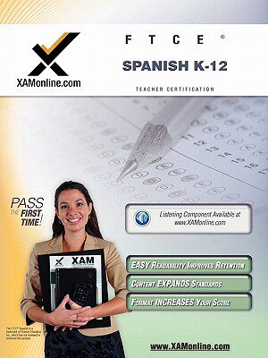 【预售】Ftce Spanish K-12 Teacher Certification Test Prep