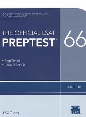 【预售】The Official LSAT Preptest 66