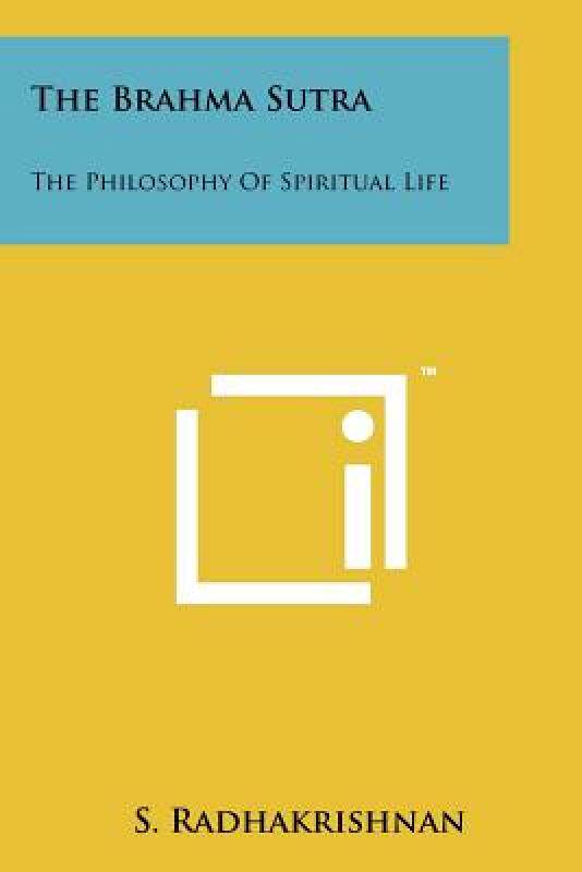 【预售】The Brahma Sutra: The Philosophy of Spiritual Life