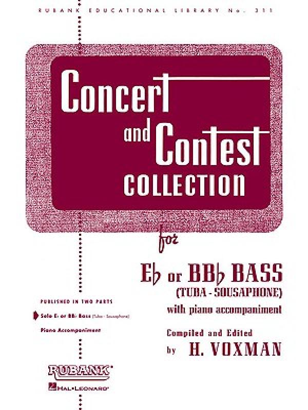 【预售】Concert and Contest Collections for Eb or BBb Bass:
