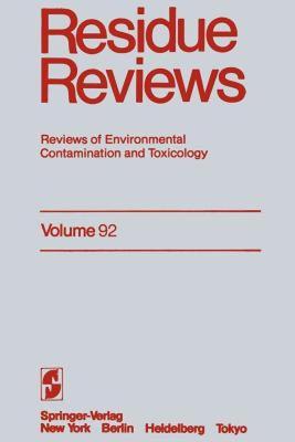 【预售】Residue Reviews: Reviews of Environmental