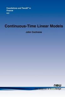 Linear Time Continuous Models 预售