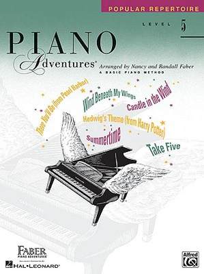 5级流行曲集 菲伯尔钢琴基础教程 英文原版 Piano Adventures Level 5 Popular Repertoire