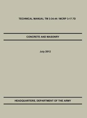 【预售】Concrete and Masonry: The Official U.S. Army /