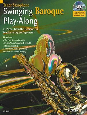 【预售】Swinging Baroque Play-Along: Tenor Saxophone: 12