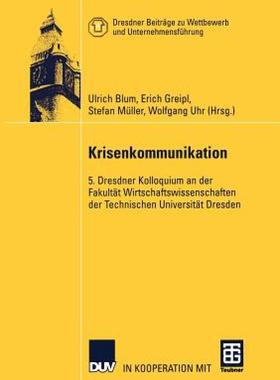 【预售】Krisenkommunikation: 5. Dresdner Kolloquium an Der