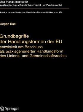 【预售】Grundbegriffe Der Handlungsformen Der Eu: Entwickelt